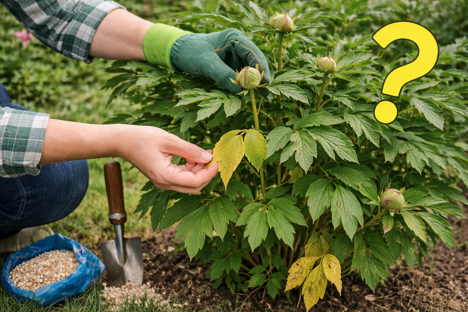 Пион не цветет