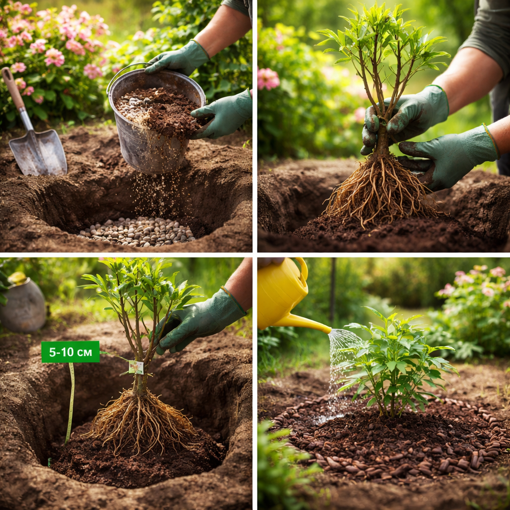 Пионы посадка