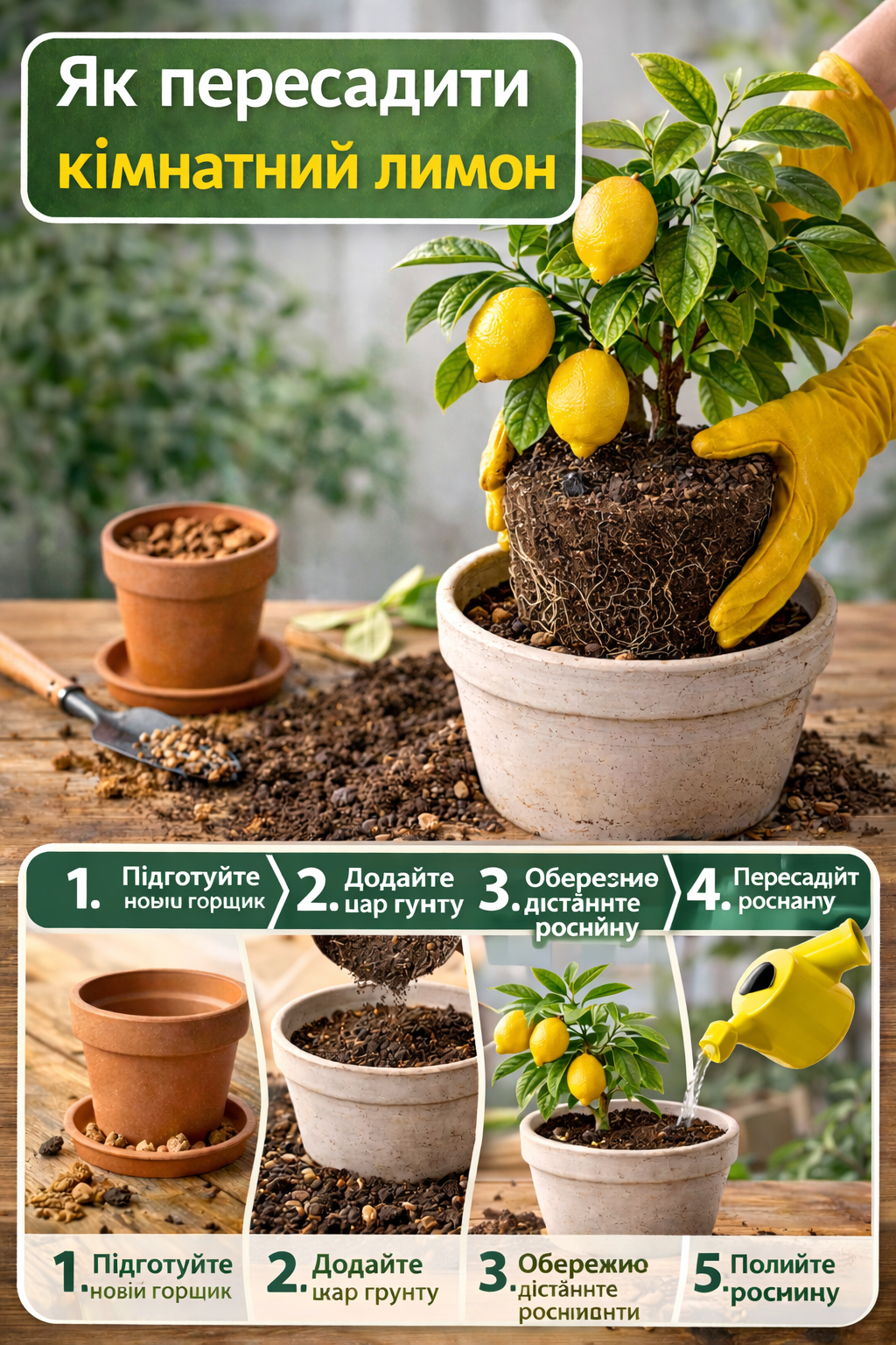 Пересадка лимонів