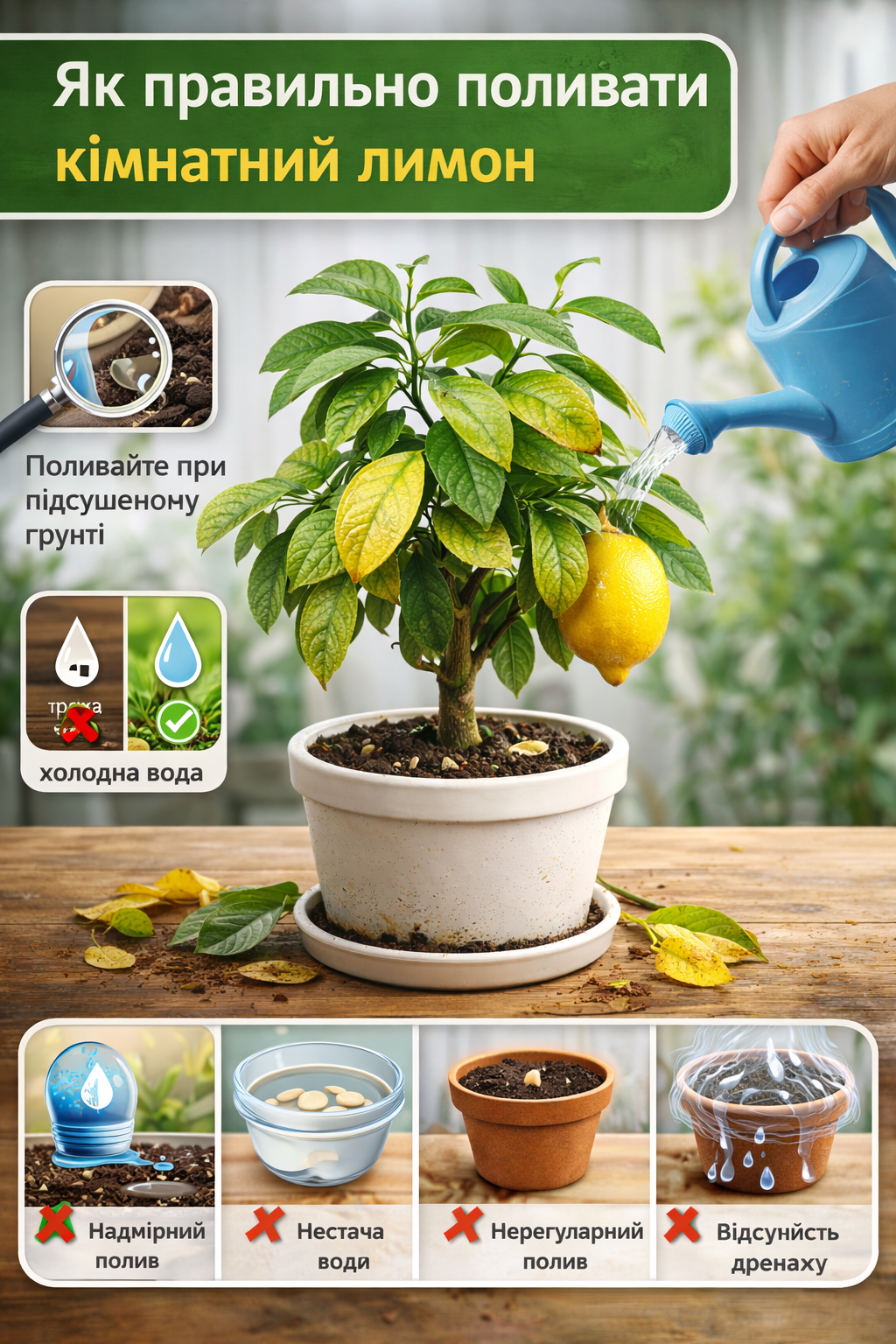 Як поливати лимон