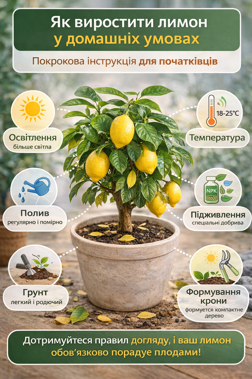 Як виростити лимон вдома