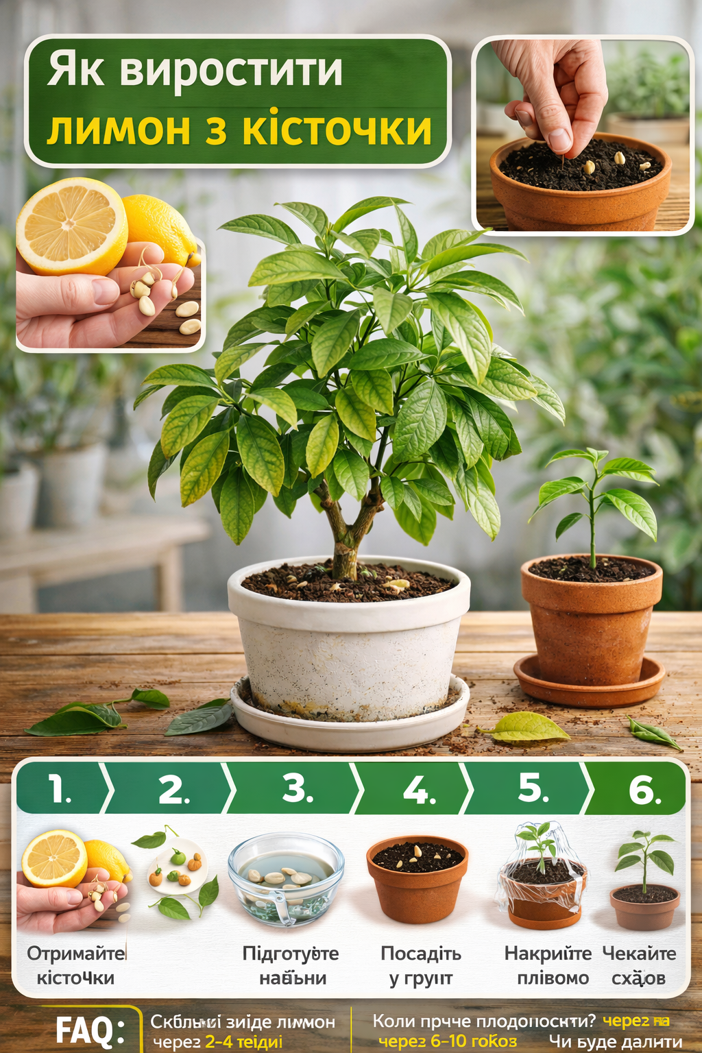 Лимон з кісточки